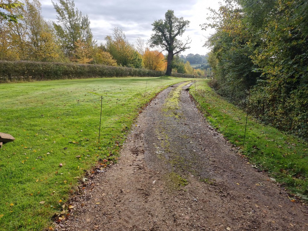 This is a large driveway which is just about to have a tar and chip driveway installed on by Isleham Driveways